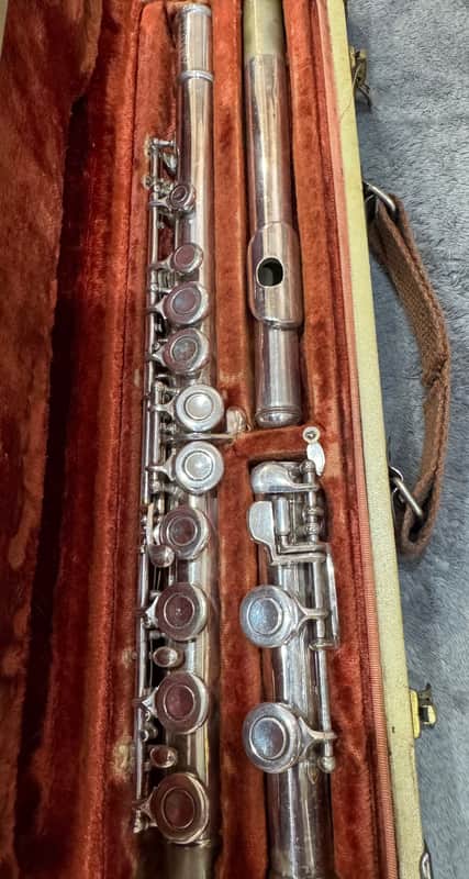 Vintage Artley Elkhart Flute Sterling Silver Headjoint 1960 - Silver image 1