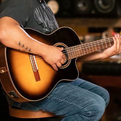 Ortega RCE158SN-TSB Performer Series Solid Spruce Top Mahogany Neck Cutaway Nylon 6-String Classical Acoustic-Electric Guitar w/Gig Bag image 21