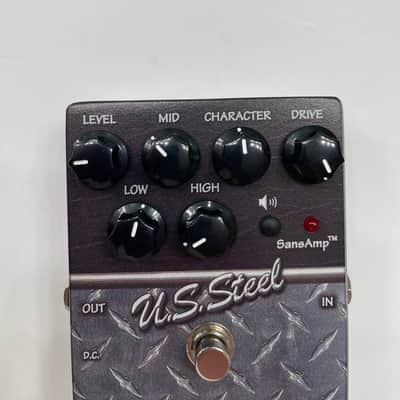 Tech 21 NYC U.S. Steel Distortion SansAmp Character Series Guitar Effect Pedal image 2