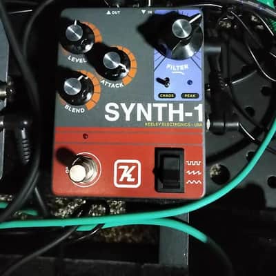 Keeley Synth 1 Reverse Attack Fuzz Wave Generator 2019 - Present - Grey / Red / Blue image 2