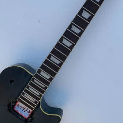 Black Les Paul LP Style Guitar Body with Maple Neck and Rosewood Fingerboard image 3