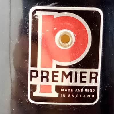 Premier 5x14"Super/Royal Ace Snare Drum Black Wrap Vintage 50s 2000 Pre-Elite UK image 2