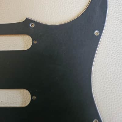 Fender Stratocaster Aged Relic 3 ply Pickguard Black image 3