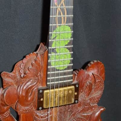 Blueberry Handmade Electric Guitar Ganesh Motif image 2