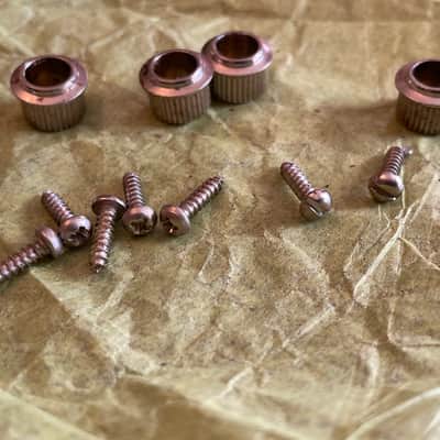 vintage FENDER 1980's parts tuners jack cup bushings screws for telecaster strat stratocaster image 12