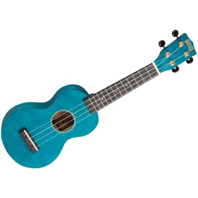 MS1TBU Slimline Soprano Bleu Satin + Housse Mahalo image 2