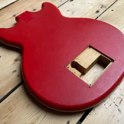 1960s Hofner Colorama 1 Red Vinyl Guitar Body image 10