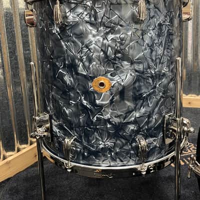Slingerland Radio King 3-Piece Shell Pack SLKTFPK24N03AI069 2025 to present - Black Diamond Pearl Wrap image 3
