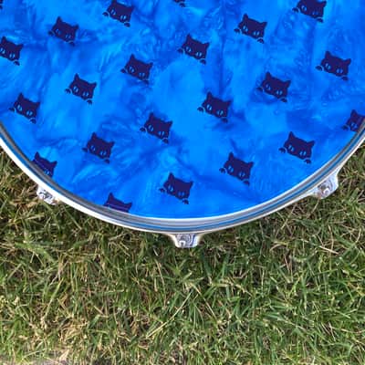 14" reversible Drum Bunny cotton drum cover - partial mute - dampener - compare to Big Fat Snare Drum Quesadilla, Drum Tortilla image 3