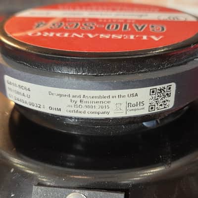 Eminence GA10-SC64 Allessandro 10" 20-Watt 8 Ohm Replacement Speaker w/ Original Box #2 image 6