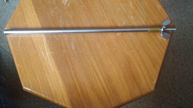 RARE VINTAGE USA ROGERS Ludwig Splash Cymbal Stand Extension Stacker 60s LARGE CHROME WING NUT NO TARIFFS !! image 1