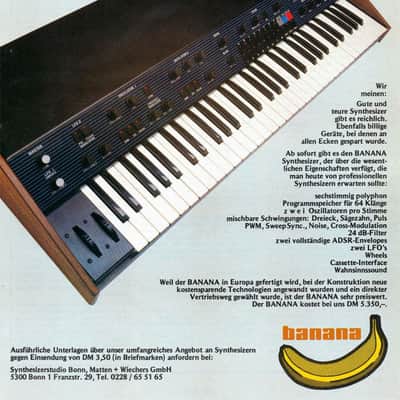 EEH / SSB Banana 6-voice Analog Polyphonic Synthesizer 1983-1985 - Extremely Rare image 10