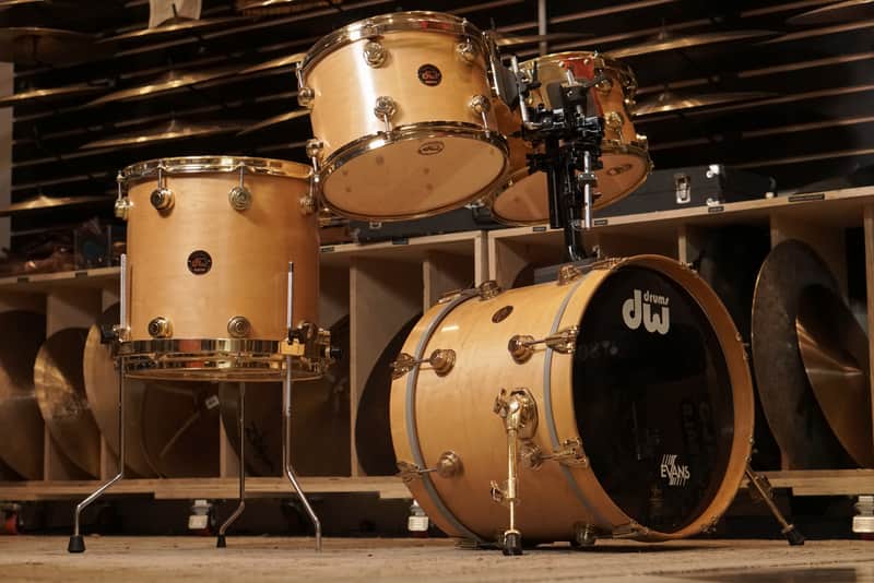 DW 12/13/14/18/20" Pre-Collector's Series Drum Set - Satin Natural Oil - Carl Allen image 1