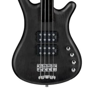 Warwick RockBass Corvette $$, 4-String, Fretless - Nirvana Black Transparent Satin image 11
