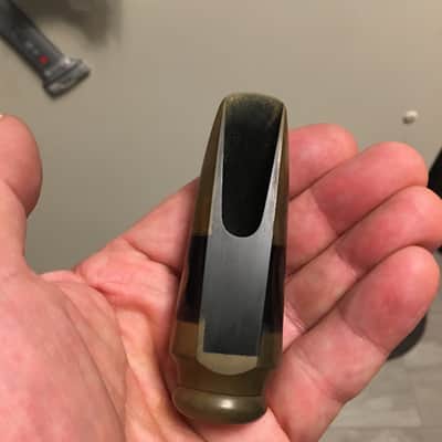 VINTAGE CONN STANDARD STEELAY 5 TIP RARE ALTO USA SAXOPHONE MOUTHPIECE NEAR MINT FINE HARD RUBBER OVERALL NICEST I'VE SEEN CAP AND LIG FREE SHIP image 2