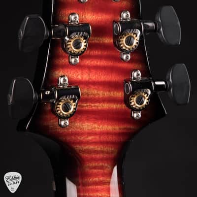 2024 - PRS Eddie's Guitars Wood Library Custom 24 Semi-Hollow Korina/Ziricote - Blood Orange Smokeburst image 8