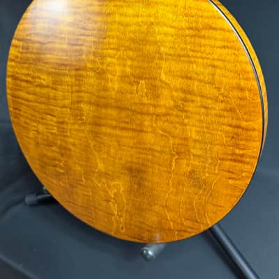 OME Vintage Ikon 5-String Bluegrass Banjo Natural Satin Finish w/ Hardshell Case image 15