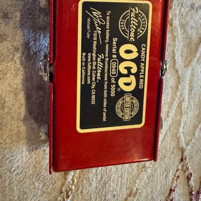 Fulltone Limited Edition OCD V2 2018 - Candy Apple Red image 5