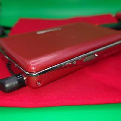 Very Rare Red Panasonic cassette player RQ-S60 Complete Battery Adapter & Remote image 8