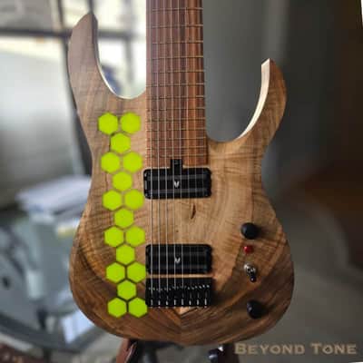 Hufschmid Hexa 8 — One-Off 8-String Custom w/ HufGlow Hex Inlay — Brand New image 1