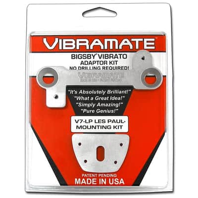 Vibramate V7-LP Mounting Kit for Bigsby B7 Carved Top Les Paul Guitars - Chrome image 4
