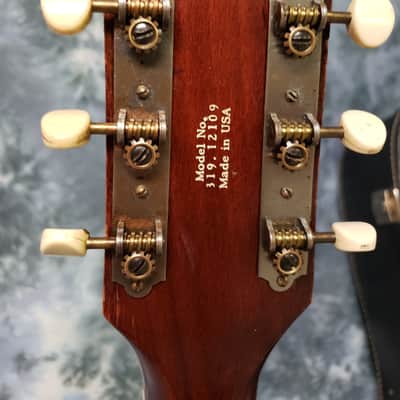 1969 Silvertone Model 1210 Big Stella Redburst Pro Setup New Strings Soft Case image 8