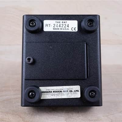 ProCo Rat 2 (Flat Box) Distortion 2000 Black Made in USA w/ Box, Warranty Card image 8