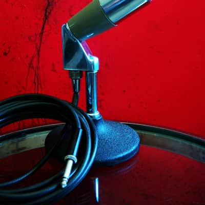 Vintage 1960's Electro-Voice 641 Omnidirectional Dynamic Microphone harp mic Hi Z Ham Radio w cable 638 630 image 1