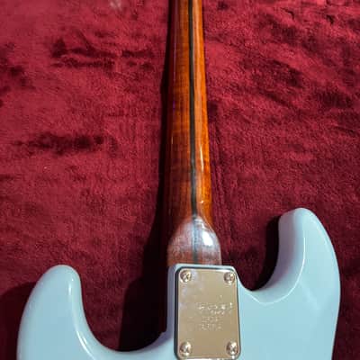 Hoffman Custom Guitars ST with roasted flame maple neck 2025 - Light blue image 4