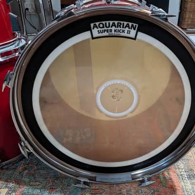 Sonor Made in Germany Mid 70's Champion Red 4 Pc Drum Set 22, 16, 8, 9, Clean! image 8