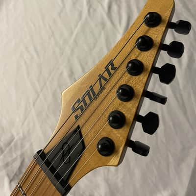 Solar Guitars Washburn SB1.6FOB Electric Guitar Evertune 2020 - Flamed Ocean Burst image 10