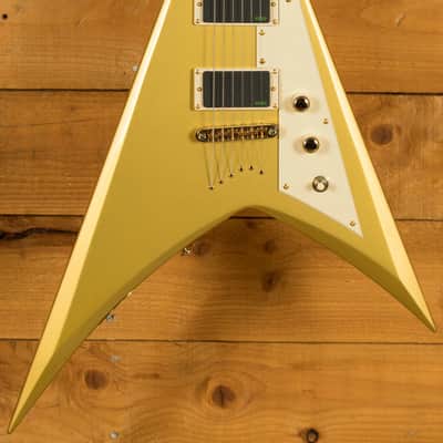 ESP LTD Kirk Hammett Signature KH-V - Macassar Ebony - Metallic Gold image 1
