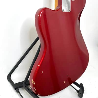Fender Jaguar 1966 - Candy Apple Red Matched Headstock image 8