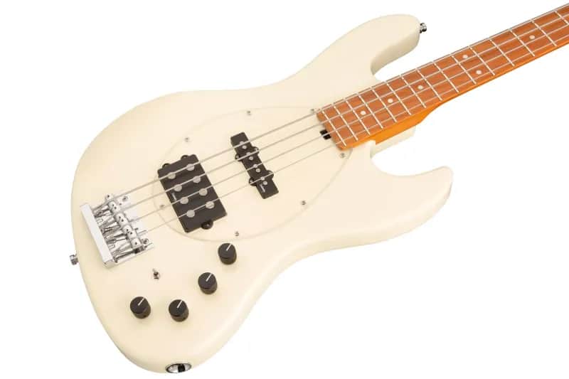 Sadowsky MetroExpress 21-Fret Vintage M/J Bass, Roasted Maple Fingerboard, 4-String - Solid Olympic White High Polish image 1