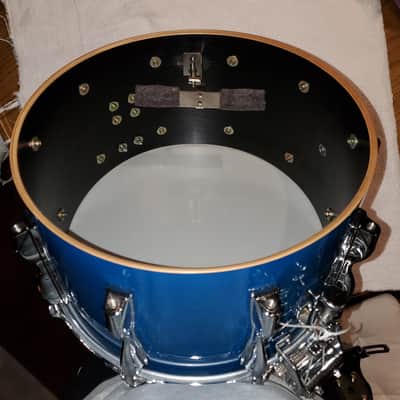 Yamaha Recording Custom SD-098 14" x 8" 1989 - Cobalt Blue image 4