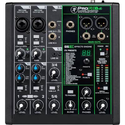 Mackie ProFX6v3 6-Channel Professional Effects Mixer with USB image 6