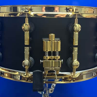 Sonor SQ2 Medium Maple Snare Drum 14x7 Dark Satin w/Gold Hardware 2020s - Dark Satin image 4