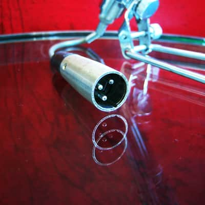 Vintage 1950's Lafayette 99-4522 crystal harp microphone High Z harp mic w accessories Calrad Aiwa Olson Shield prop display repair image 10