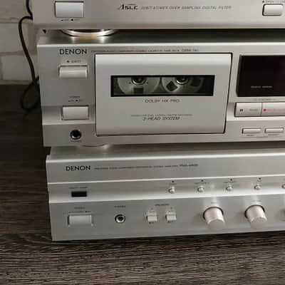 Denon PMA-480R / DRM-740 / DCD-615 / TU-580RD Rare Vintage Cassette Deck  Set image 17