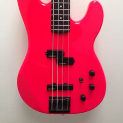 Kramer Spector P/J Style Bass 80's Hot Pink image 1