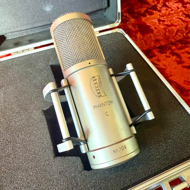 Brauner Phantom C Cardioid FET large diaphragm condenser microphone Nickel original vintage German image 1
