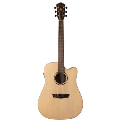 Washburn WLD20SCE Woodline 20 Dreadnought w/ Cutaway Natural