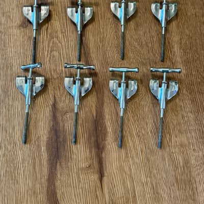 Kent Bass Drum Tension Rods and Claws 8 Vintage USA Replacement Parts image 1