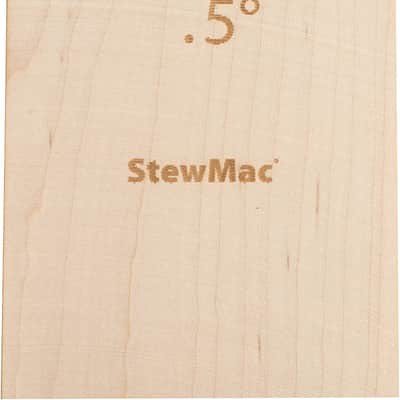 StewMac Neck Shims for Bass, Blank - 6 Pack of 0.50 Degree Shims image 1