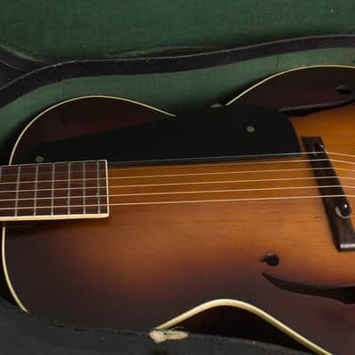 Epiphone  Blackstone Arch Top Acoustic Guitar (1934), ser. #7756, black chipboard case. image 14