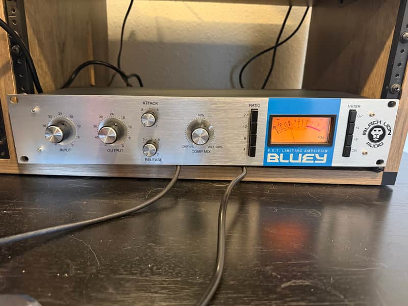 Black Lion Audio Bluey FET Limiting Amplifier / Compressor 2019 - Silver with Blue Stripe image 1
