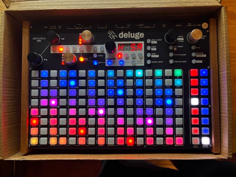 Synthstrom Audible Deluge 64-Voice Desktop Synthesizer with Numeric Display 2016 - 2022 - Black image 1