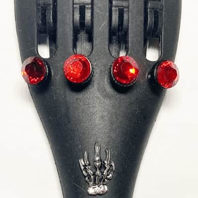 Skeleton Hand Violin Tailpiece - Purple image 2
