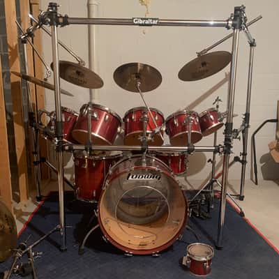 Vintage Ludwig 10 Piece Kit - 70's - Mahogany image 2