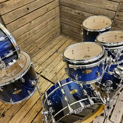 Drum Kit Ludwig Epic Modular, Blue To Black Fade USED! RKMOD060526 image 5